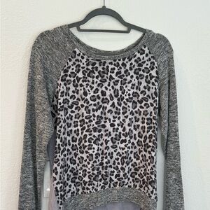 Kit from the Kloth leopard print long sleeve top